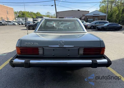 1981 Mercedes-Benz 380 Sl from USA, damaged, VIN WDBBA45A0BB007602